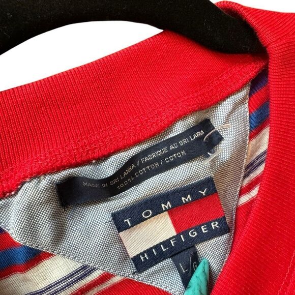 Tommy Hilfiger Vintage NWOT Striped Long Sleeve Crew Neck T-Shirt - Picture 5 of 7